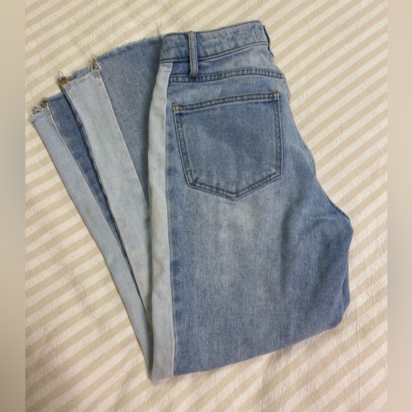 PacSun Jason Two Tone Mom Jeans Raw Hem Size 23 - Picture 6 of 7